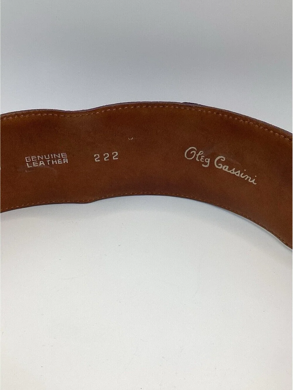 Greg Cassini Genuine Leather Wide Waist Purple Lizard Embossed Size  S  Vintage